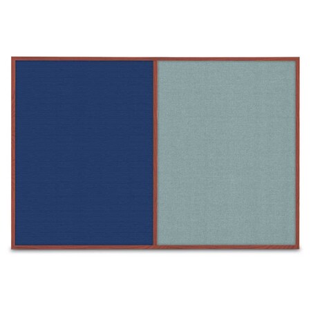 United Visual Products Slim Style Indoor Enclosed Corkboard, 42 UVRDS42SBH-GOLD-BUFF